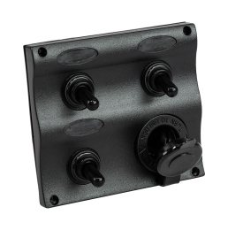 Панель бортового питания 3 переключателя, разъем прикуривателя (C91339)